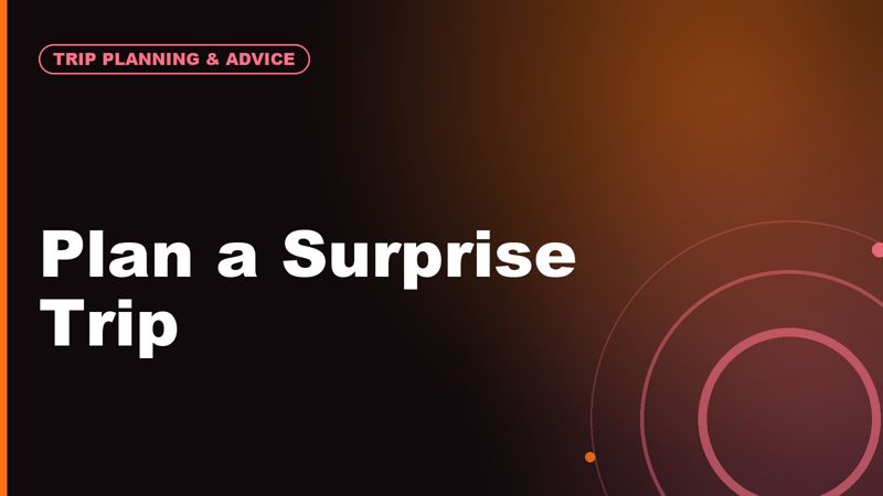 How to Plan a Surprise Trip for Your Partner